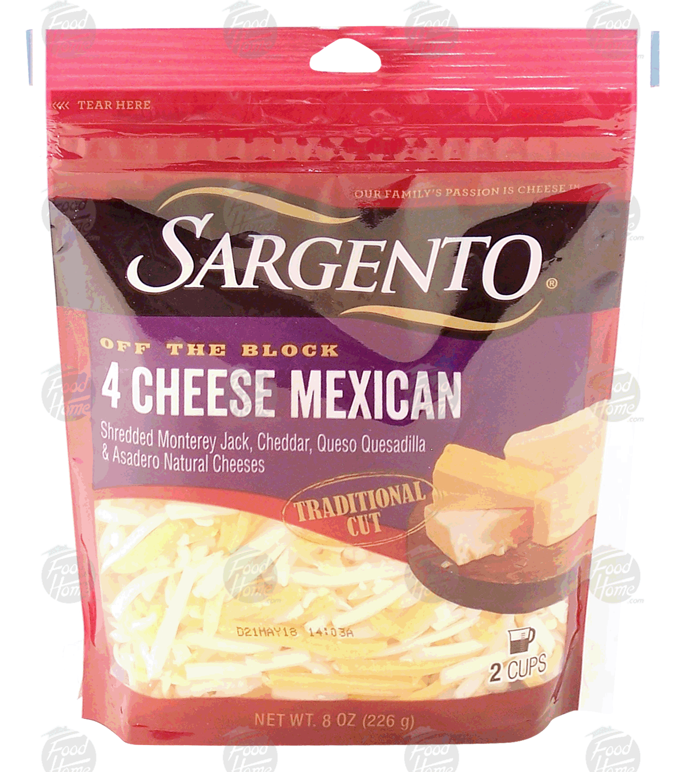 Sargento(R) Off the Block 4 cheese mexican traditional cut cheese Full-Size Picture